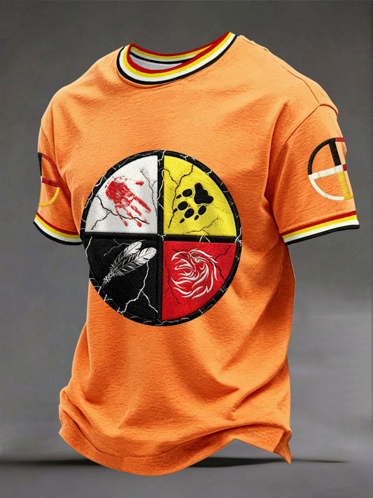 Men's Indigenous Medicine Wheel T-Shirts