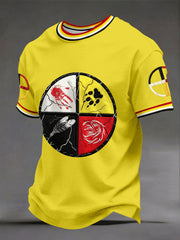 Men's Indigenous Medicine Wheel T-Shirts