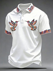 Men's Indigenous Hummingbird Art Tops
