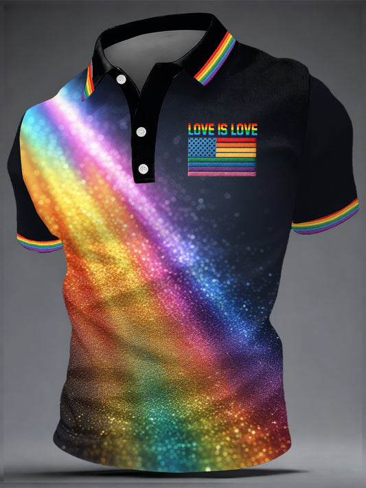 Men's Pride Month Print Casual Top