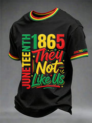 Men's Juneteenth They Not Like Us Print Casual Tee