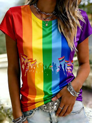 Women's Pride Month Printed T-shirt