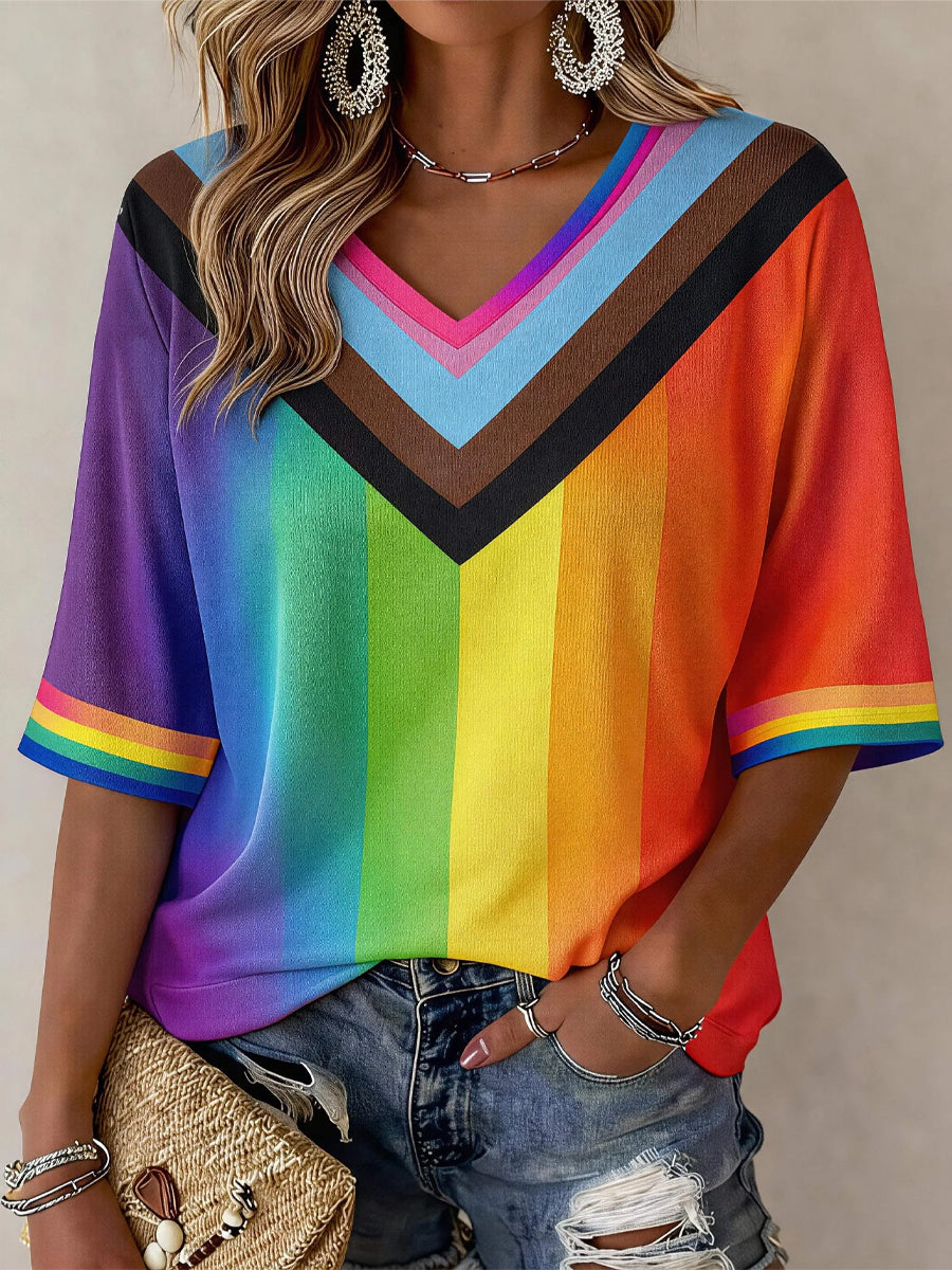 Women's Pride Month Print Casual T-shirt