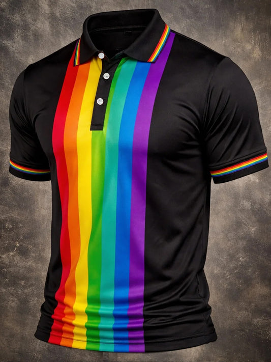 Men's Pride Month Print Casual Top