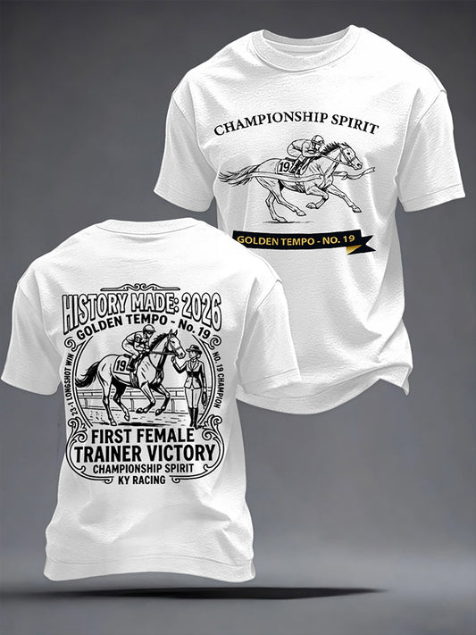 Men's Golden Tempo Champion 2026 Print T-Shirt