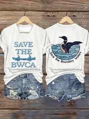 Women's Save The Boundary Waters Print T-shirt