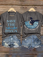 Women's Save The Boundary Waters Print T-shirt