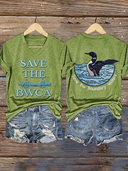Women's Save The Boundary Waters Print T-shirt