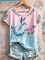 Women's Native Hummingbird Art T-Shirts