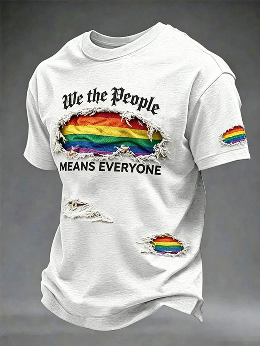 Men's We The People Means Everyon Short Sleeves T-shirt