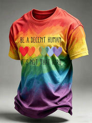 Men's Be A Decent Human It's Not That Hard T-shirt