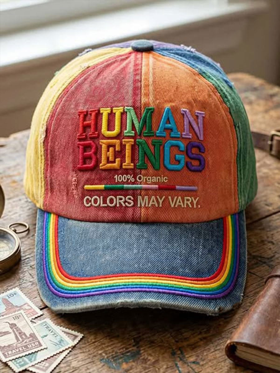 Unisex Human Beings Colors May Vary Print Hat
