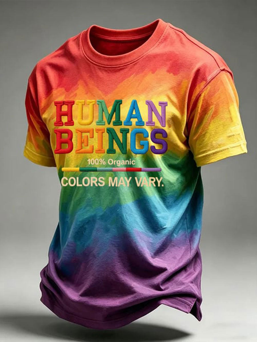 Men's Human Beings Colors May Vary Print T-shirt