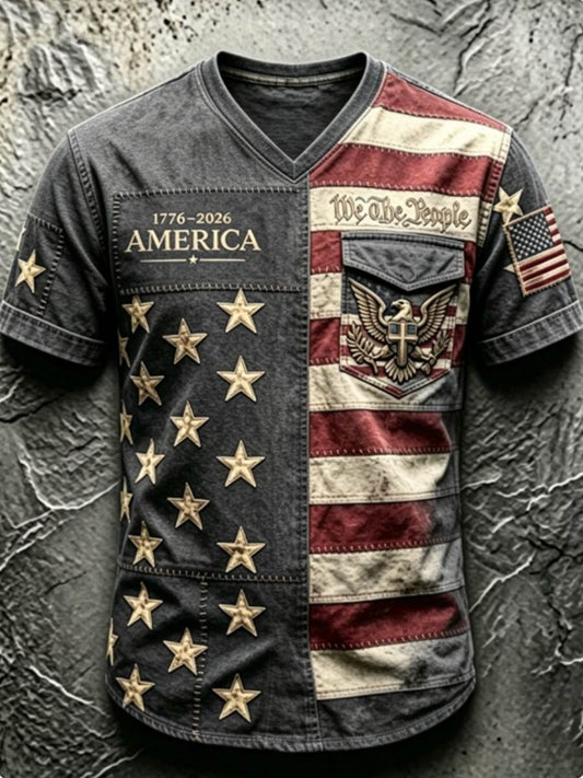 Men's 250Th Anniversary National Faith Print Tee