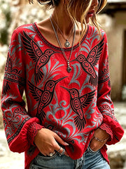 Women's Native Hummingbird Art Tops