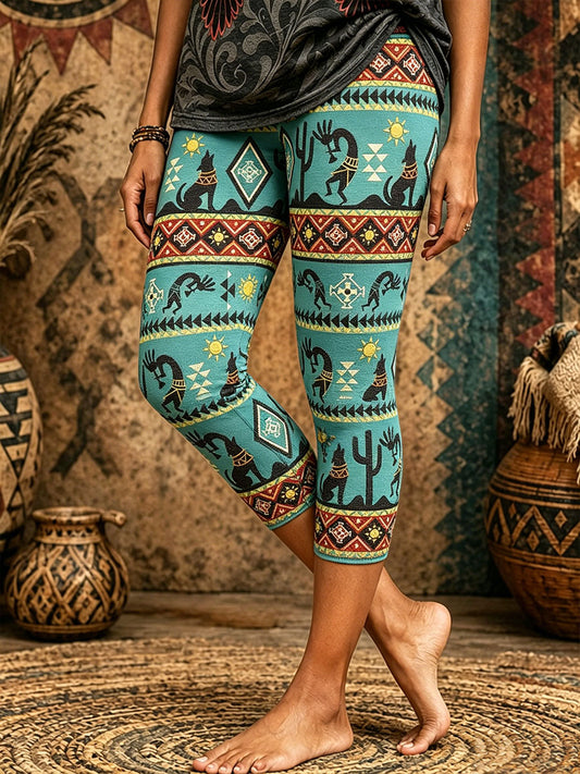 Women's Native Geometric Art Leggings