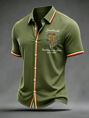 Men's Juneteenth Breaking Every Chain Since 1865 Print Short Sleeve Shirt