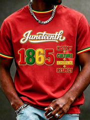 Men's Juneteenth Print Casual Tee