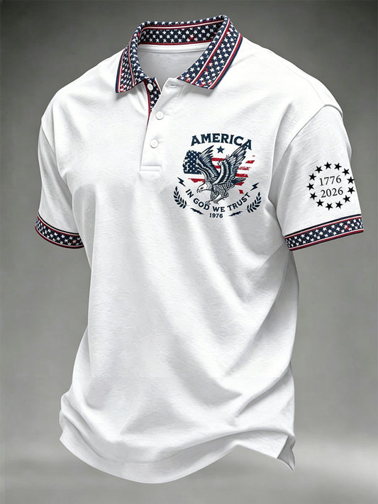 Men's Independence Day Print Polo
