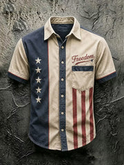 Men's Independence Day Print Casual Shirt