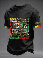 Men's Juneteenth They Not Like Us 1865 Print Casual Short Sleeve T-shirt