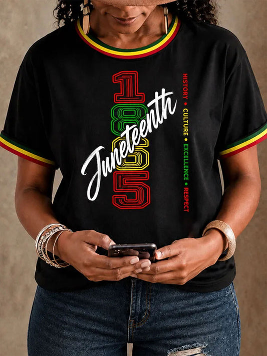 Women's Juneteenth 1865 Short-sleeved T-shirt