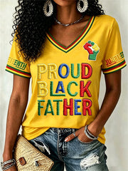 Women's Juneteenth  Print Casual Tee