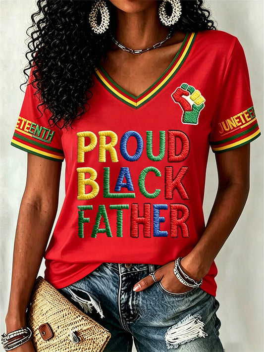 Women's Juneteenth  Print Casual Tee