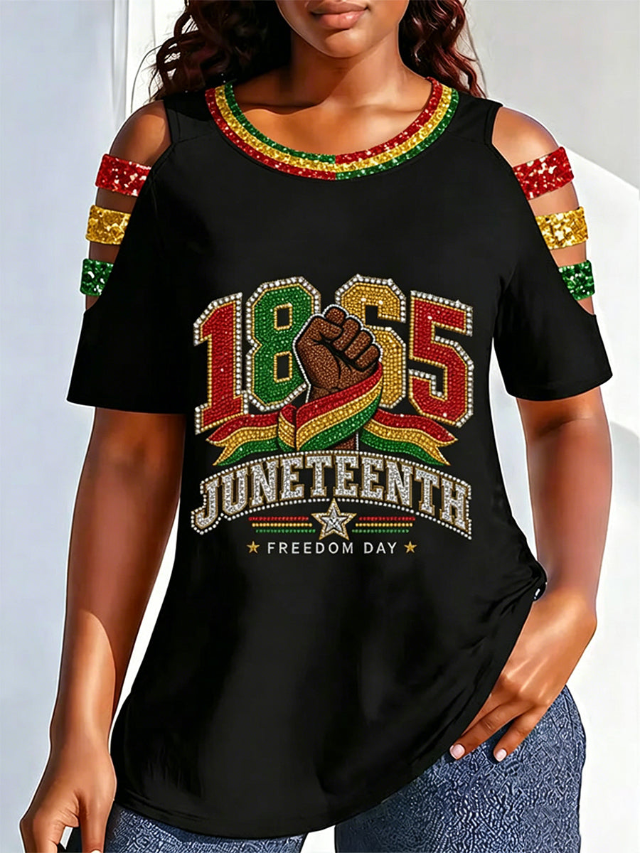 Women's Juneteenth  Print Casual Tee