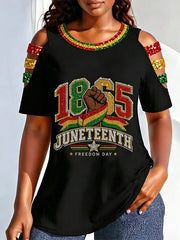 Women's Juneteenth  Print Casual Tee