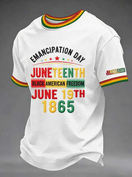 Men's Juneteenth  Print Casual Tee