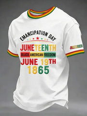 Men's Juneteenth  Print Casual Tee