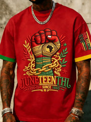 Men's Juneteenth  Print Casual Tee