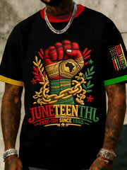 Men's Juneteenth  Print Casual Tee