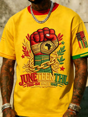 Men's Juneteenth  Print Casual Tee