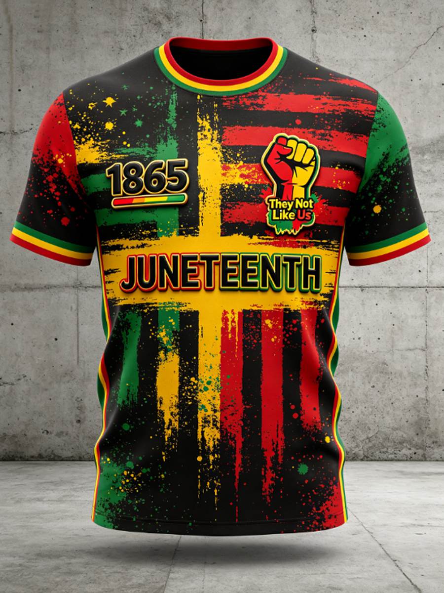 Men's Juneteenth They Not Like Us Since 1865 t-shirt