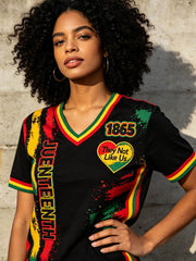 Women's Juneteenth They Not Like Us Since 1865 Print T-shirt