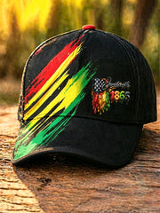 Unisex Juneteenth Breaking Every Chain Since 1865 Art Print Hat