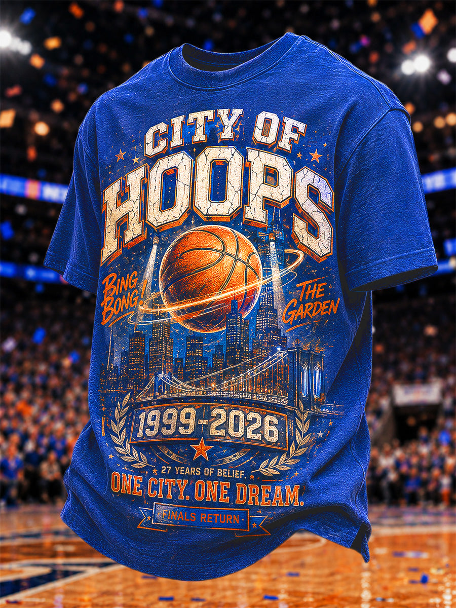 Men's Gift For Basketball Fans Print Casual Tee