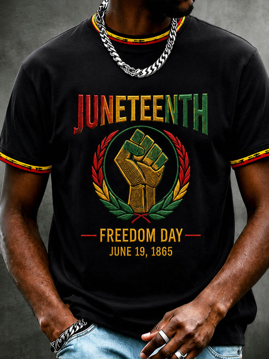Men's Juneteenth Print Casual Tee