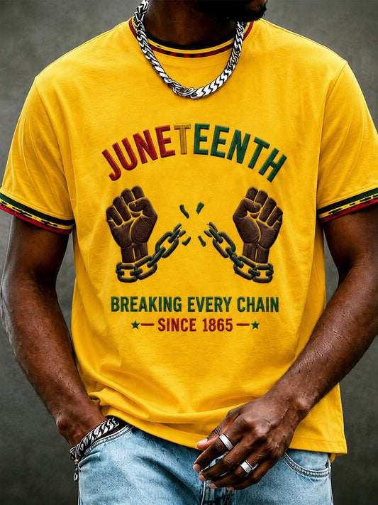 Men's Juneteenth Print Casual Tee