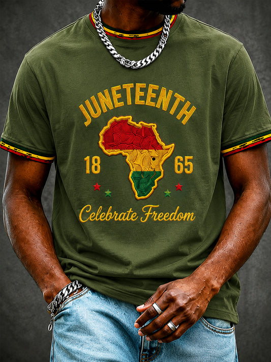 Men's Juneteenth Print Casual Tee