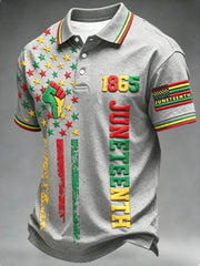 Men's Juneteenth 1865 polo shirt