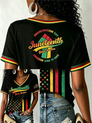 Women's Juneteenth 1865 short-sleeved T-shirt
