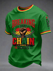 Men's Juneteenth  Print Casual Tee