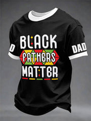 Men's “Black Fathers Matter” Father's Day Fun Casual T-shirt