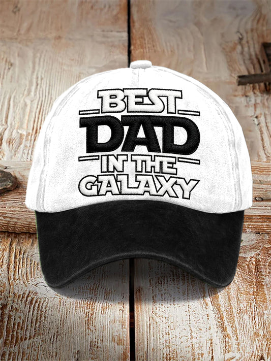 Men's “Best Dad In The Galaxy” Father's Day Fun Casual Unisex  Hat