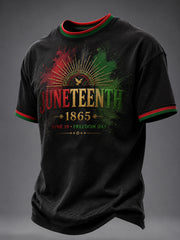Men's Juneteenth Design Printed T-shirt