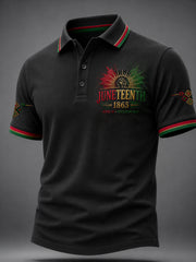 Men's Juneteenth Design Print Casual Top