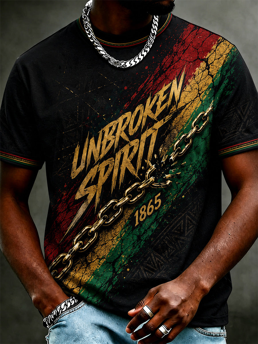 Men's Juneteenth  Print Casual Tee